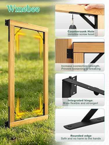 2 Pack Anti Sag Gate Kit, Fence Gate Kit Gate Hardware,Heavy Duty - size: 2 Door Set