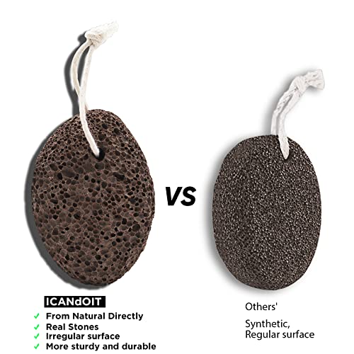 ICANdOIT-17.71Inch Natural Stiff Sisal Bristles Anti-Slip Long Handle Bath Brush,Bent Handle Shower Scrubber for Exfoliating,Shower Back Brush,Exfoliation Set with Pumice Stone(1 Pack) - size: 17.71"Stiff Sisal Bristles Back Brush+Pumice-2Pack