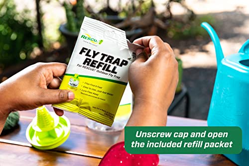 RESCUE! Outdoor Fly Trap - Reusable - 12 Traps