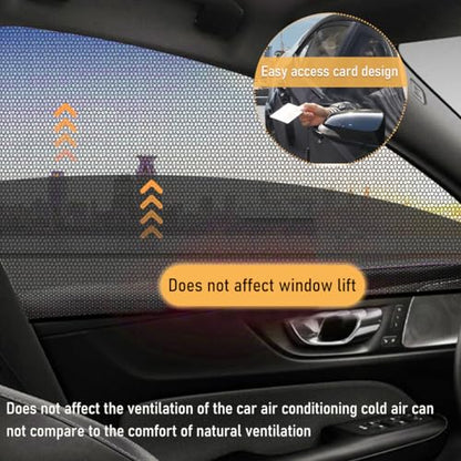 povtii 2 PCS Car Window Shades, Breathable Mesh Side Window Sun Shade Blocker for Privacy Blackout, Auto Window Screen UV Protection Cover for Baby Family Pet, Car Accessories (Rear 20.1"21.3") - color: Car Rear 20.1"×21.3"