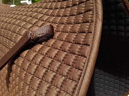 All-Purpose English Saddle Pads (Mocca Chocolate Brown w/Matching Trim)