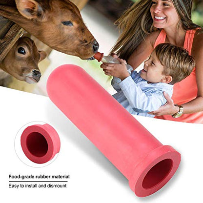 HEEPDD 5Pcs 10cm Length Rubber Calf Milk Drink Nipple | Calf Feeding Bottle Nipple Small Animal Nursing Bottle Nipples Farm Animal Feeding Supplies