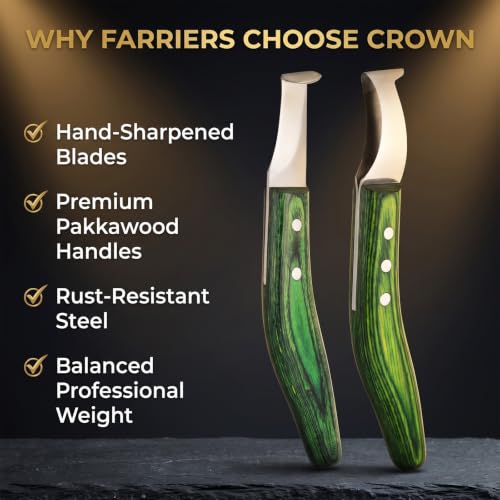 2-Piece Loop & Hoof Knife Set, J2 Stainless Steel