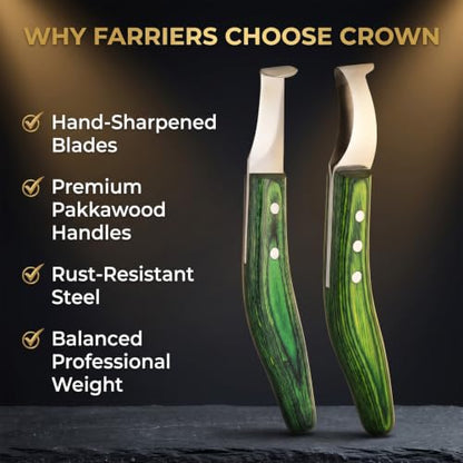 2-Piece Loop & Hoof Knife Set, J2 Stainless Steel