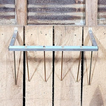 24 Inch Wall Mounted Sheep & Goat Two Flake Hay Feeder USA Texas Made Quality Aluminum