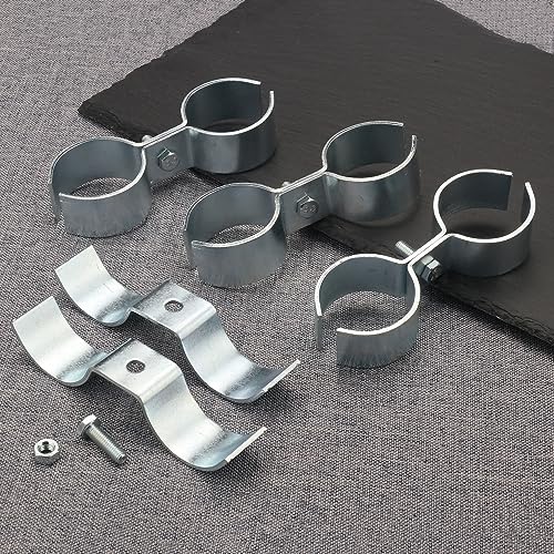 12 Packs 1 Inch Kennel Clamps, Saddle Clamps, Dog Kennel Clamps, by GENHAKON - size: 12 Packs 1 Inch