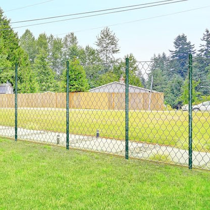 ARIFARO Fence Posts 7 Feet, 10-Pack, Heavy Duty U Post, Metal Fence Post - color: Green 10 PCS, size: 7 FT Splicable