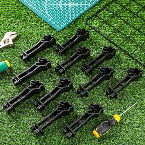 Outus 25pcs Reversed Extender Electric Fence TPost Insulators Snap, Black - color: Black