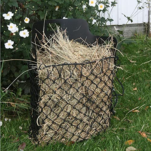 Dura-Tech Schneiders 2" Slow Feed Large Nylon Hay Net for Horses | Ideal for Healthy Grazing & Durable Farm Use - color: Navy