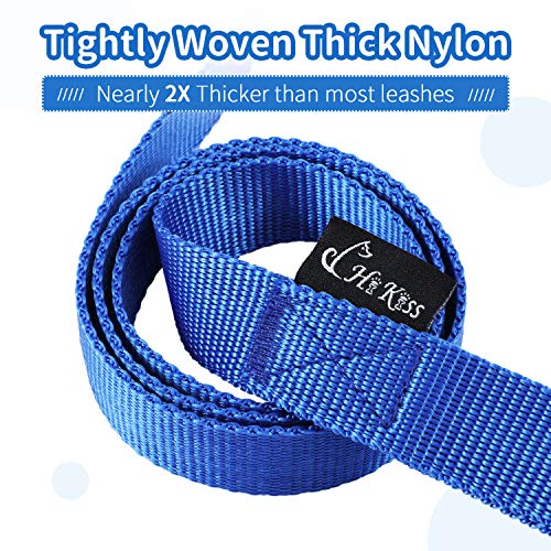 HIKISS Long Dog Leash Obedience Recall Training Agility Lead with Thickening Material for Large Dog - 15ft 20ft 30ft 50ft 100ft Training Leash(Blue 15ft) - color: T2:Large Dog Thicken blue, size: 15 Feet
