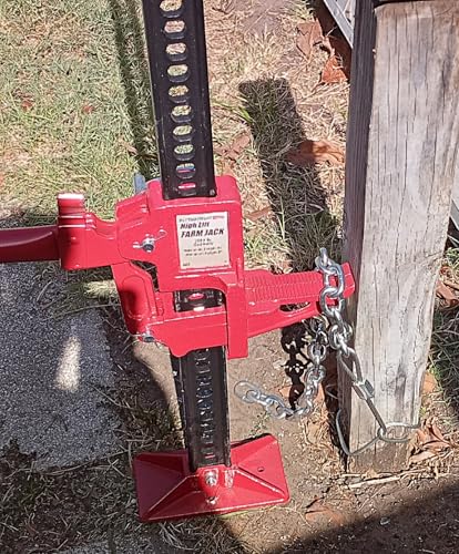 Upgraded Original Heavy-Duty Fence Post Removal Tool – Stronger Cable, Longer Chain, Works with Jack or Lever to Pull Broken Wood Fence Posts for Repair & Replacement fence repairs