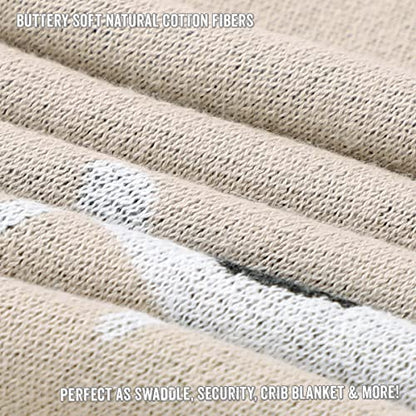Unisex Cozy Receiving Swaddle Cuddle Stroller Crib Stroller 100% Fine Loomed Cotton Blanket - Quilt Blanket for Newborns, Infants Toddler, Boys and Girls (Llama - Cream) - color: 28 - Llama - Cream