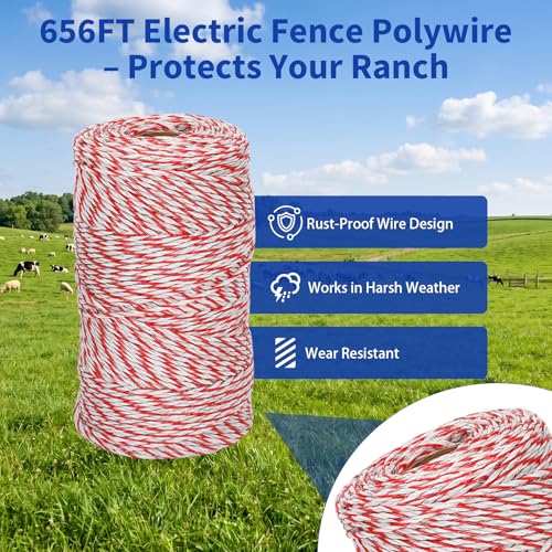 4.5 Miles Electric Fence Charger,3J Electric Fence Energizer for Livestock - size: 4.5 Miles