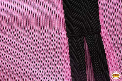 HILASON 81 in Horse Fly Sheet Pink W/Black Piping UV Protect - color: Pink W/ Black Piping, size: 81 In