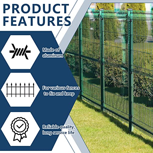 102 Pieces T Post Wire Clips Fence Wire Twister for T Post Clips Galvanized Steel Fence Wire Tensioning Tool for Fixing Fence Wire Clip Garden Farm Highway Sport Fences
