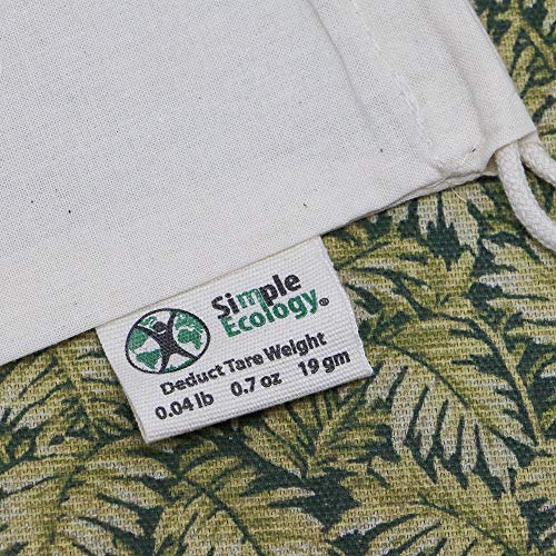 Simple Ecology Reusable Grocery Produce Shopping and Storage Bags, Organic Cotton Muslin, Small 3 pack - size: Small (8"x10") - 3 Pack