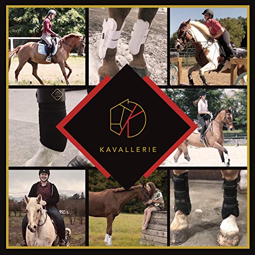 Kavallerie Classic Tendon Boots, Impact-Absorbing Material, Breathable & Evenly Distribute Pressure, Protect Tendon and Ligaments, Anti-Slip, Anti- Sore and Moisture Repellant Show Jumping Boots - color: Support Boots(Pro-K), Black