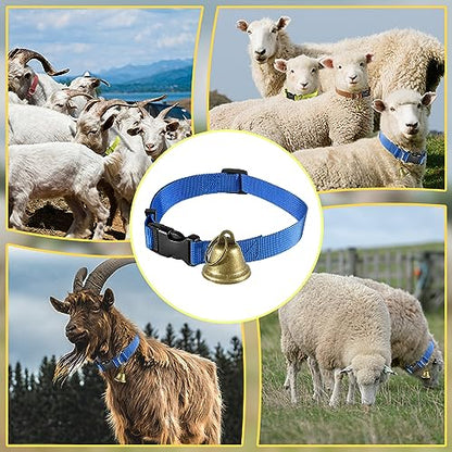 14 Pack Goat Collars with Bells
