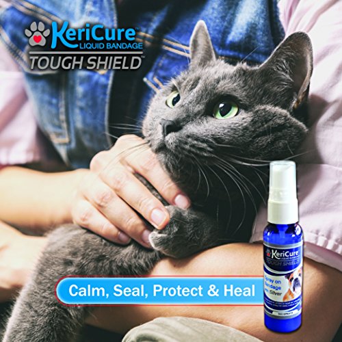Tough Shield Silver Liquid Bandage Wound Spray for Dogs, Cats & Small Pets - 2oz Spray on Liquid Bandage First Aid - Silver Polymer Solution for Cuts, Sores & Bites - USA Made