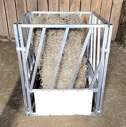 4 Pack of Aluminum 30" Long by 40" Tall Sheep & Goat Tombstone Style Feeding Panels Square Hay Feeder Feed