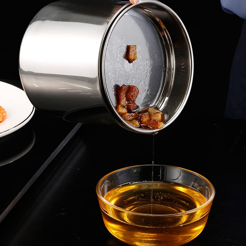 Bacon Grease Container with Strainer 60 oz for Kitchen Saver with Tray - size: 60oz