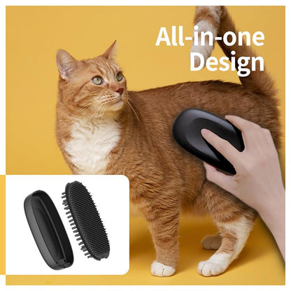 horse hair brushes, horse deshedding tool, PESSILIN 6-in-1 Horses Brushes Shedding Massage Deshedding for Horses, horse grooming brushes (Black)