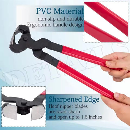 EatingBiting Hoof Nipper 14" Horse Hoof Trimmers with Rubber Grip for Horses Heavy Duty Farrier Nippers Horse Equipment Equestrian Farrier Nippers Horse Equipment Equestrian