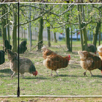 Temporary Fence with Posts 4' x 65' Suitable for Backyard, Garden - size: 4' x 65'