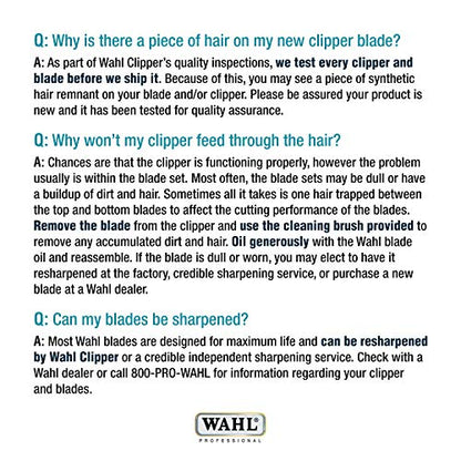 Wahl Professional Animal X-Blend Cattle Competition Blending Blade (#2450-100), Steel - size: X-Blend