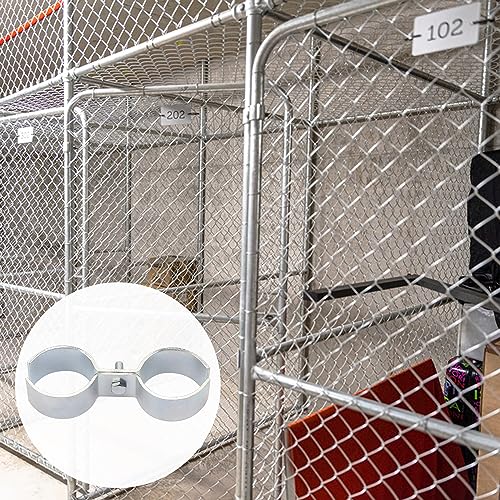 12 Packs 1 Inch Kennel Clamps, Saddle Clamps, Dog Kennel Clamps, by GENHAKON - size: 12 Packs 1 Inch