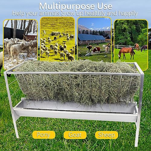 5Ft Stainless Steel Pasture Feeder, 77 Gallon Capacity