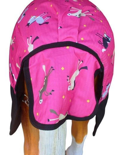 CHALLENGER 1200D Miniature Weanling Donkey Pony Horse Foal Winter Blanket - color: Pink Pony, size: 58 inches