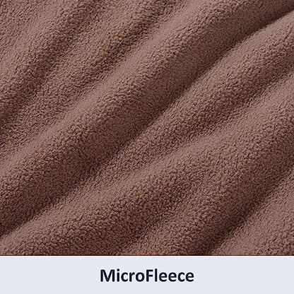 Berkshire Blanket Microfleece Twin Size Bed Blanket Taupe, Lightweight Soft Breathable Plush Micro Fleece Blanket for Bed Couch Sofa, 60x92 Inches - color: Foal, size: Twin/Twin XL
