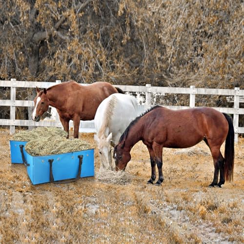 2pcs Hay Bale Storage Bag,Heavy Duty 1200D Oxford Fabric Hay Bale Bag Extra Large Hay Bag for Hay Transport and Storage，45x19.7x18.5 Inch
