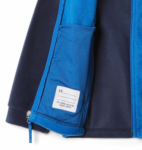 Columbia Youth Steens Mountain II Fleece Jacket - color: Bright Indigo/Collegiate Navy, size: 3-6 Months