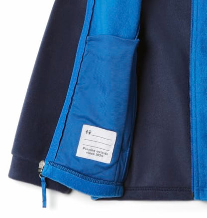 Columbia Youth Steens Mountain II Fleece Jacket - color: Bright Indigo/Collegiate Navy, size: 6-12 Months