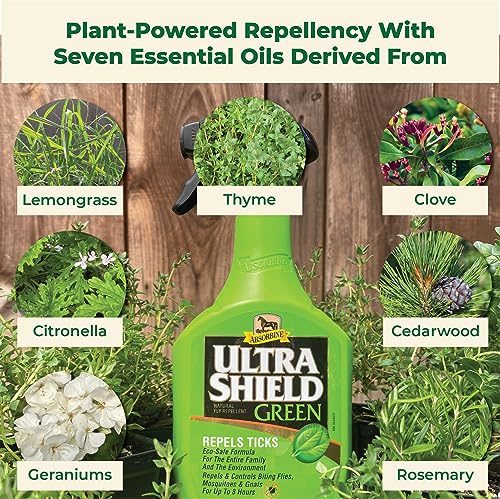 Absorbine UltraShield Green Natural Insect Repellent, 32 oz Sprayer - size: 32 Fl Oz (Pack of 1)