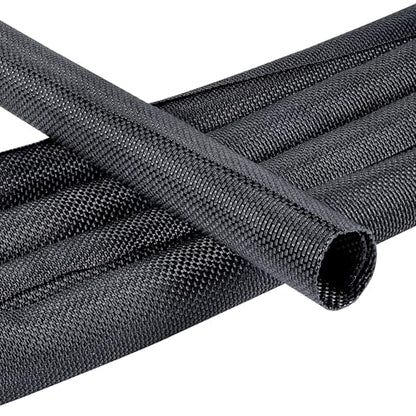 1/2"-48ft Automotive Mesh Woven Wire Sheathing Split Wire Loom - style: 1/2" - 48 Feet