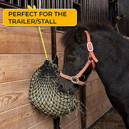 Texas Haynet - Extra Small Slow Feed Hay Net with 1 inch Holes, Easily Holds 1-2 Flakes