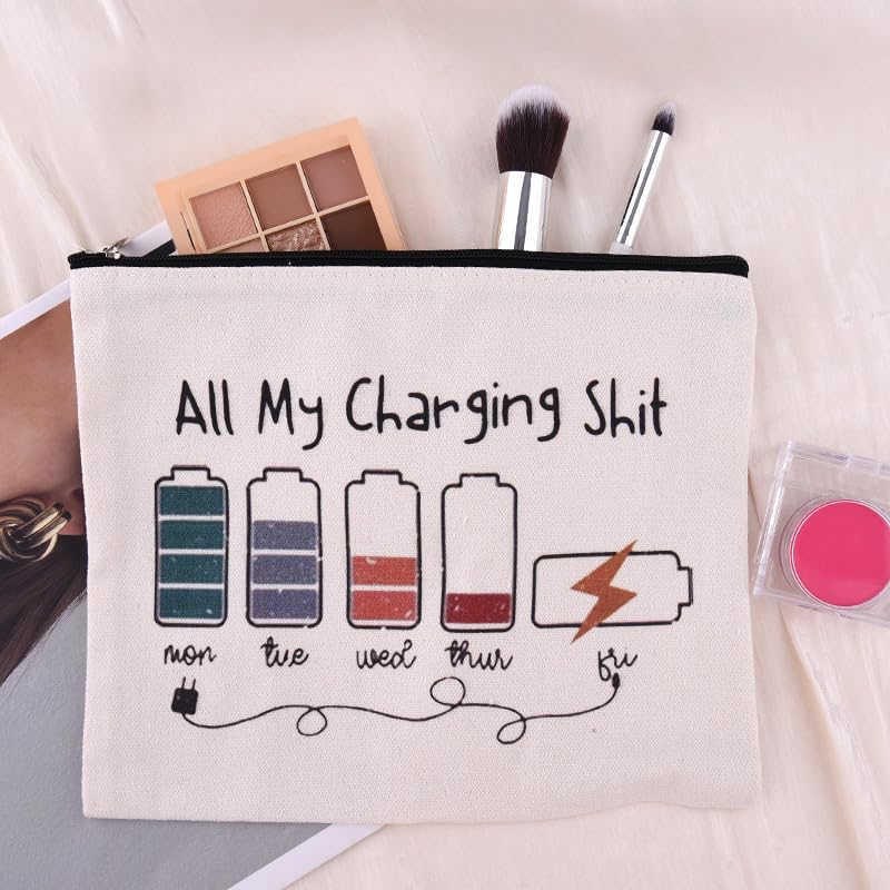 ShiQiao Spl Charging Travel Makeup Bags for Women Charger Cosmetic Bags Electronics Bag Organizer Toiletry Pouch for Women Birthday Christmas Gifts for Girls Charging Cable Organiser Pouches Bag - style: All My Charging