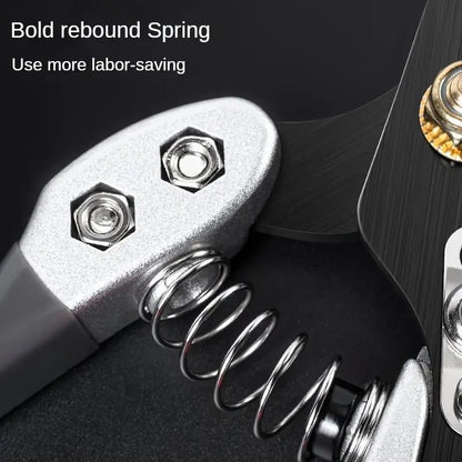 Multi-functional Spring Wool Shears with Safety Lock Save Effort Manual Trim Scissors for Pet Animals Cowhide Horse Hand Tools