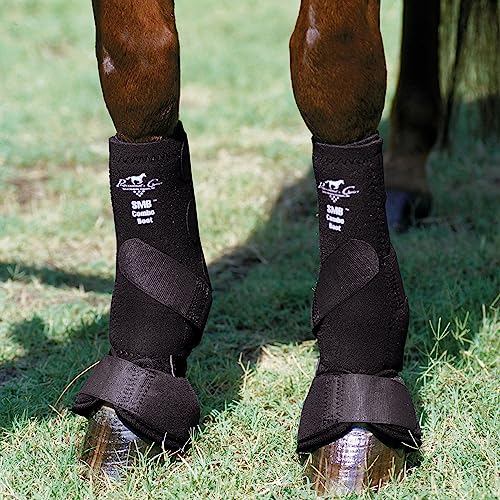 Professional's Choice Equine Smb Combo Front Boot, Pair (Medium, Black)