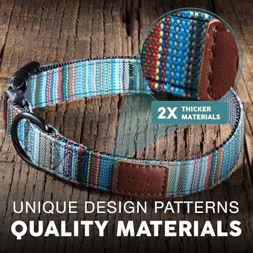 Embark Dog Collar - Adjustable Heavy Duty Outdoor Pet Training Collar - color: Boho, size: Medium