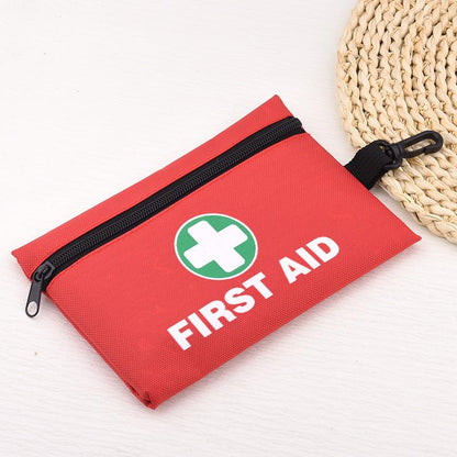 Empty First Aid Kit Bags with Zipper Medicines Bag Pouch for Travel Homes Camping Hiking Portable Medical Kit Bags Waterproof First Aid Bag Case for Traveling Home Camping Pouches Red - color: Red Green Label