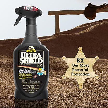 Absorbine UltraShield EX Insecticide & Repellent, 32 fl oz Sprayer - size: 32oz Sprayer