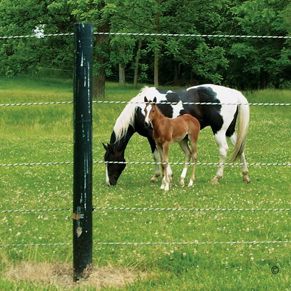 Premier 1 EnduraSoft® 6.0-660' Electric Rope | Polyester rope — more UV-resistant than polyethylene. Twisted (not braided). 3 tinned copper + 3 SS filaments. 25-year life.