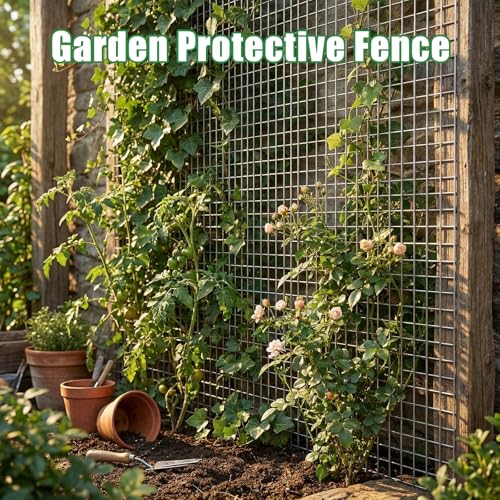 Land guard 19 Gauge Hardware Cloth, 1 inch 48inch×100ft Chicken Wire Fence, Galvanized Welded Cage Wire Mesh Roll Supports Poultry Netting Cage Fence - color: Galvanized, size: 1 Inch 48inch×100ft