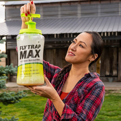 RESCUE! Fly Trap Max – Extra Large Reusable Outdoor Fly Trap - size: 1 Trap