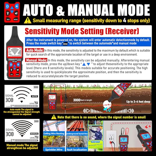 NF-826 Underground Wire Locator Buried Cable Tracer Tone Generator