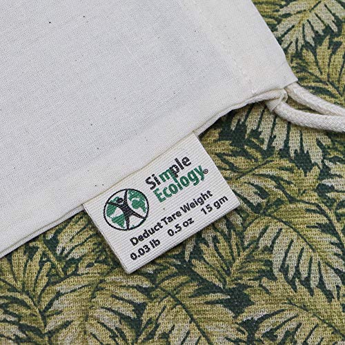 Simple Ecology Reusable Grocery Produce Shopping and Storage Bags, Organic Cotton Muslin, XSmall 3 pack - size: XSmall (6"x9") - 3 Pack